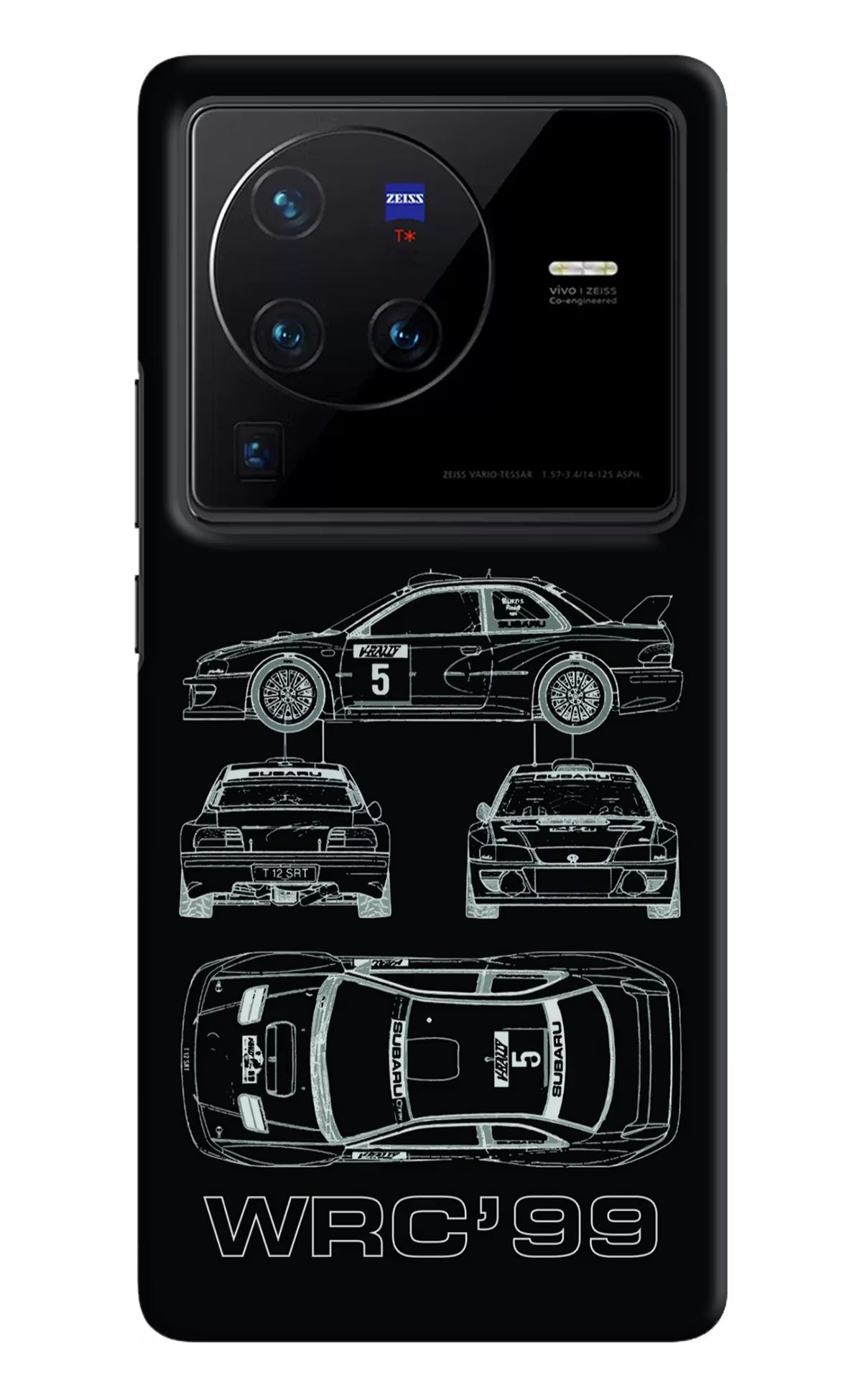 WRC'99 Vivo X80 Pro Hard Case Back Cover by Casekaro