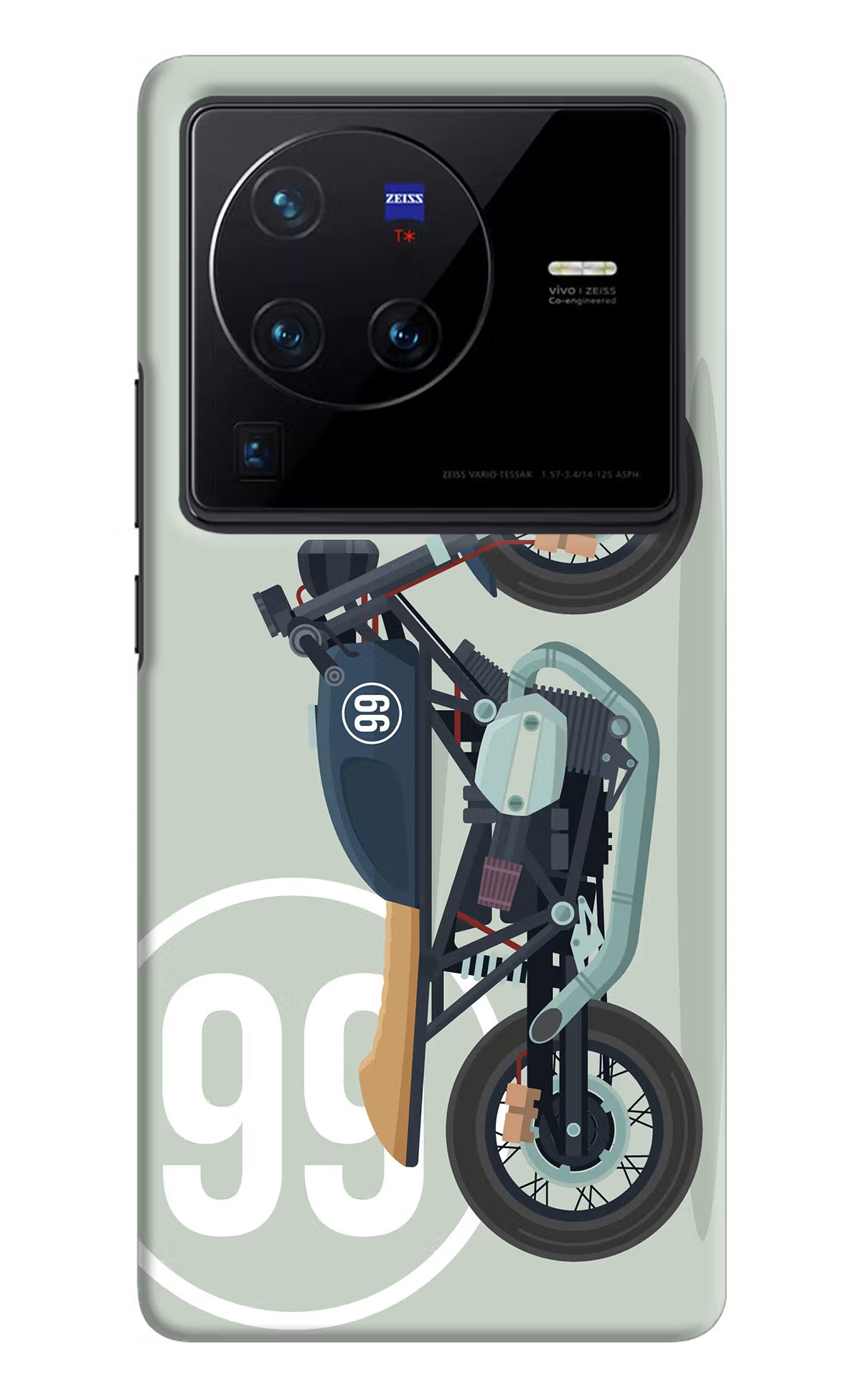 Classic Cafe Racer 99 Vivo X80 Pro Hard Case Back Cover by Casekaro