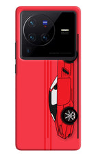 Red Velocity Vivo X80 Pro Hard Case Back Cover by Casekaro