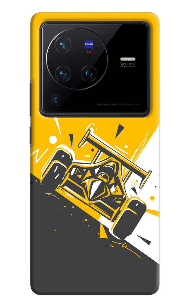 Track King Vivo X80 Pro Hard Case Back Cover by Casekaro