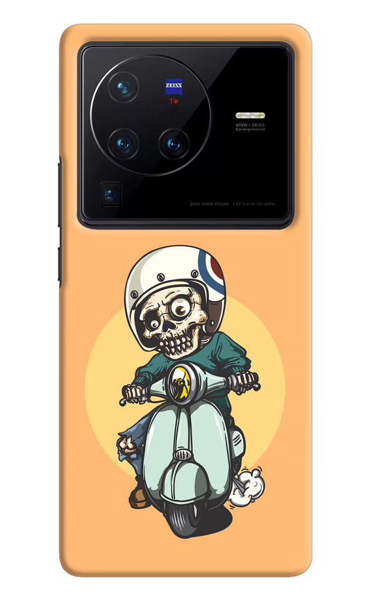 Undead Biker Vivo X80 Pro Hard Case Back Cover by Casekaro