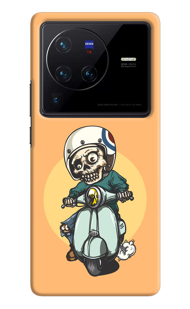 Undead Biker Vivo X80 Pro Hard Case Back Cover by Casekaro