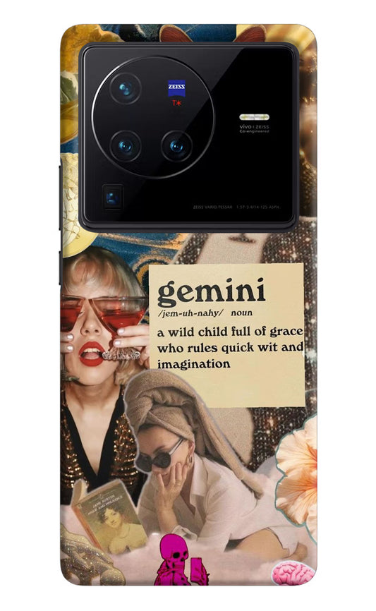 Gemini Zodiac Vivo X80 Pro Hard Case Back Cover by Casekaro