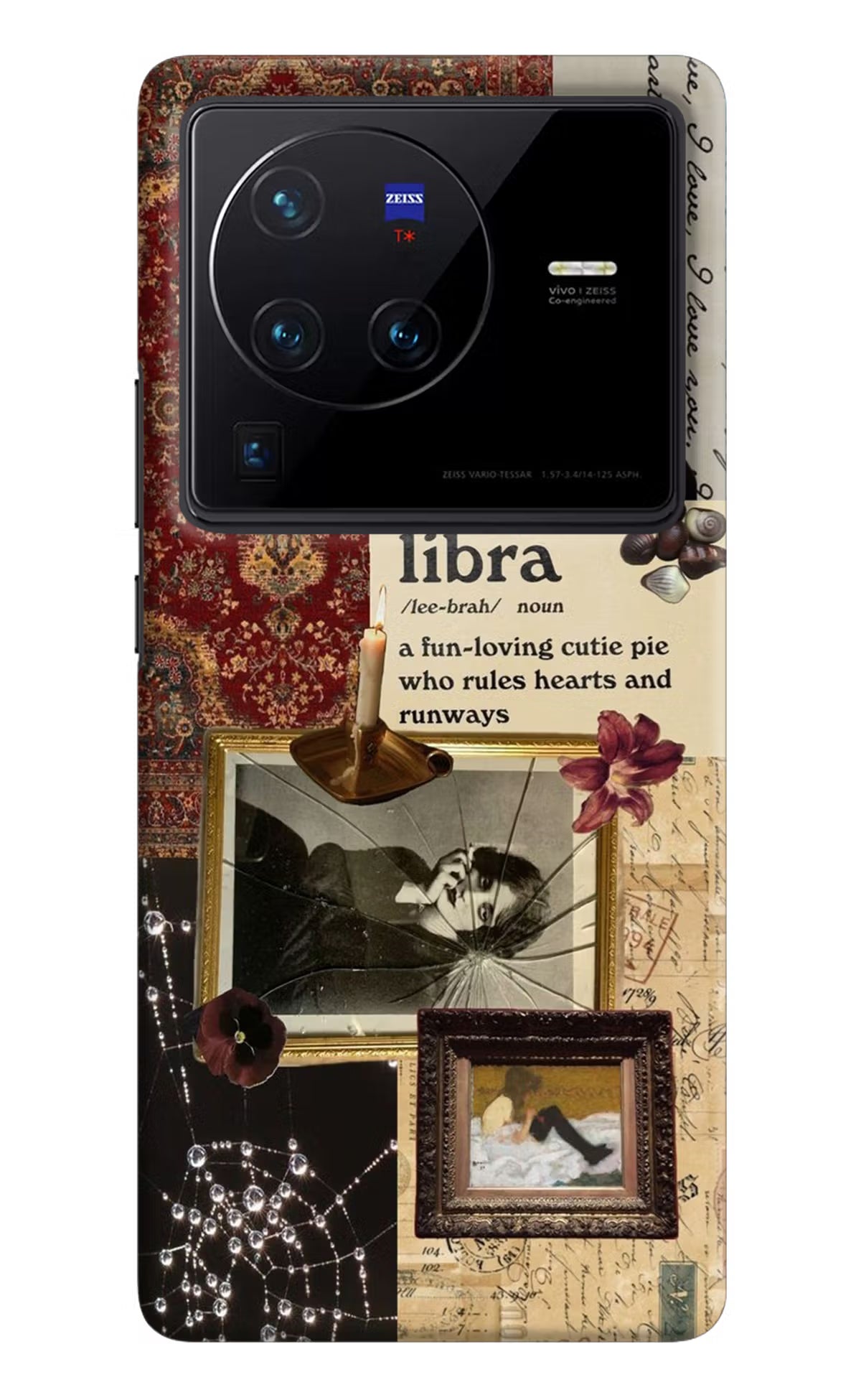 Libra Zodiac Vivo X80 Pro Hard Case Back Cover by Casekaro