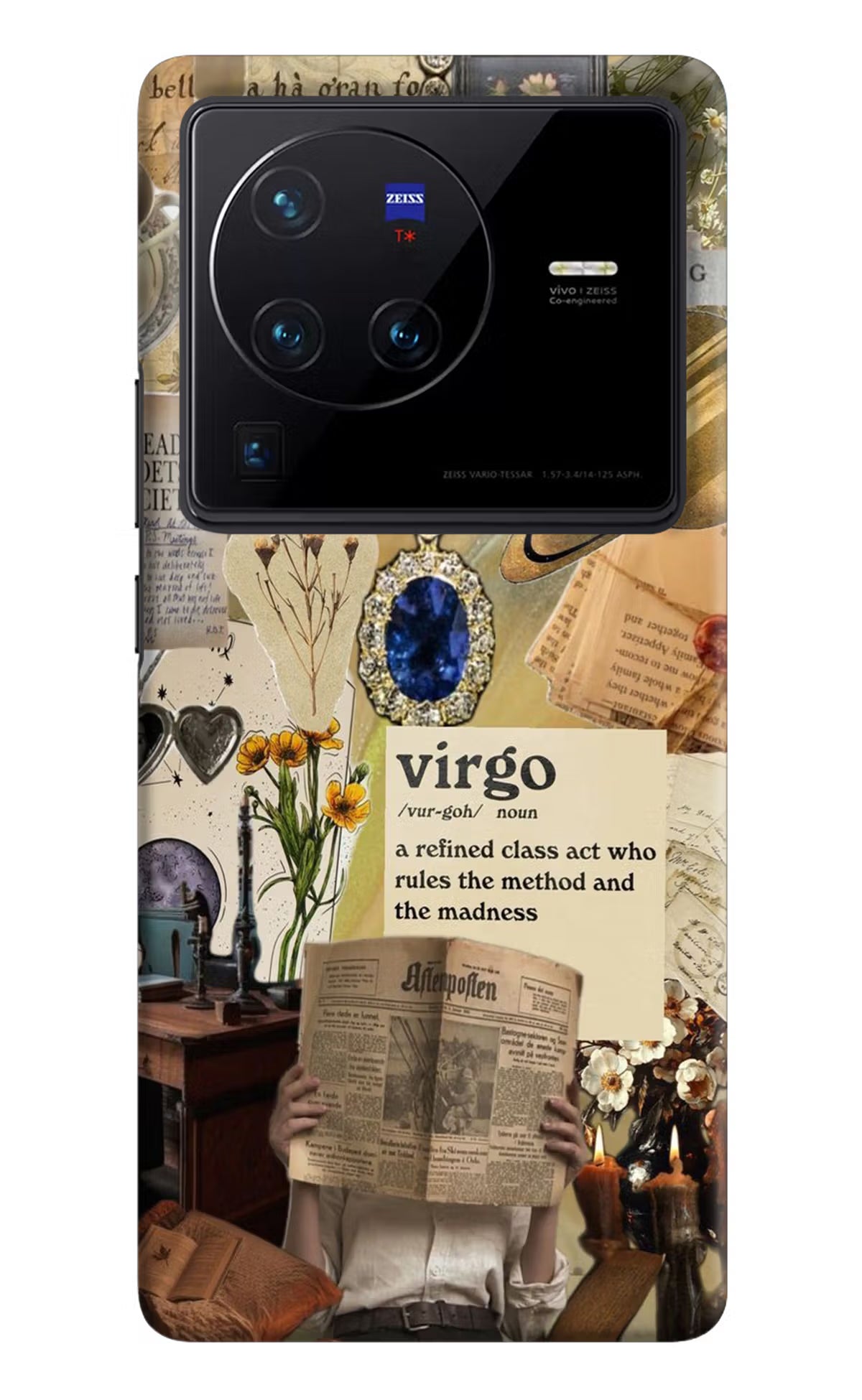 Virgo Zodiac Vivo X80 Pro Hard Case Back Cover by Casekaro