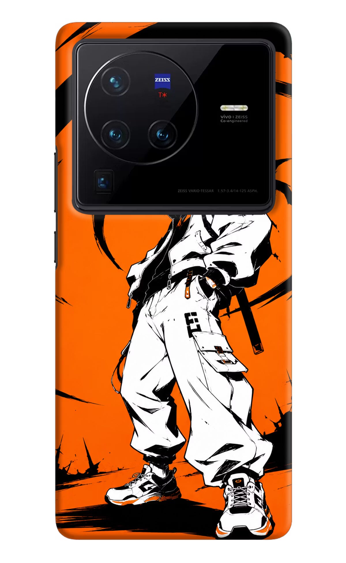 Street Samurai  Vivo X80 Pro Hard Case Back Cover by Casekaro