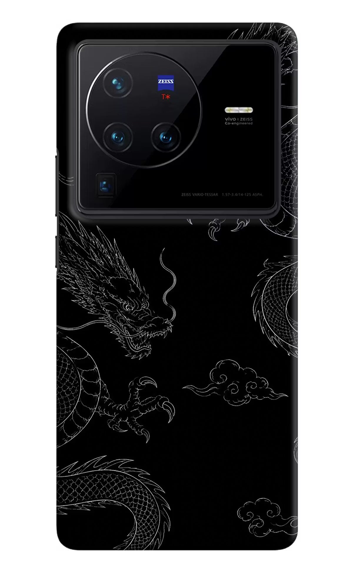 Twin Dragons Vivo X80 Pro Hard Case Back Cover by Casekaro