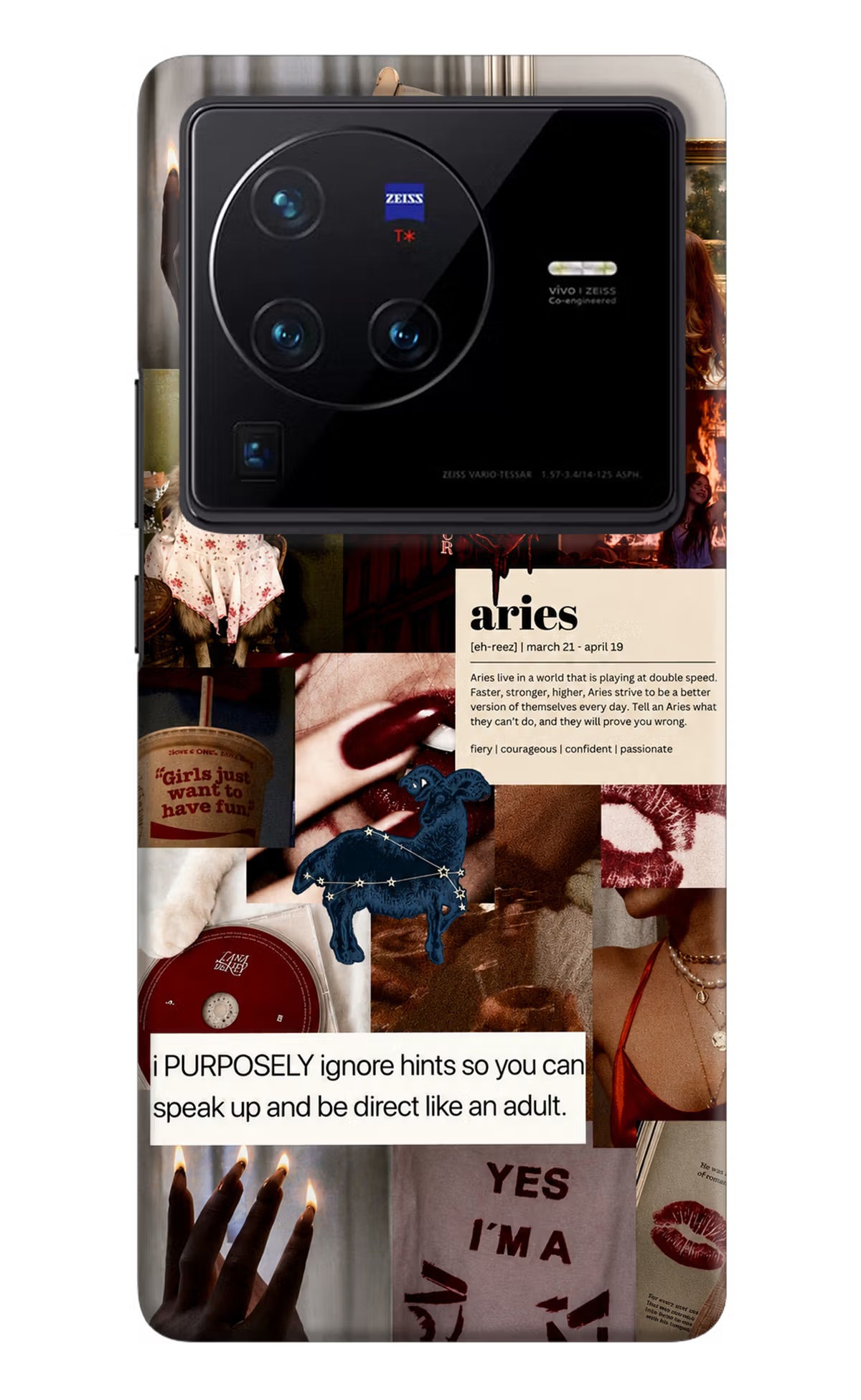 Zodiac Aries Vivo X80 Pro Back Cover