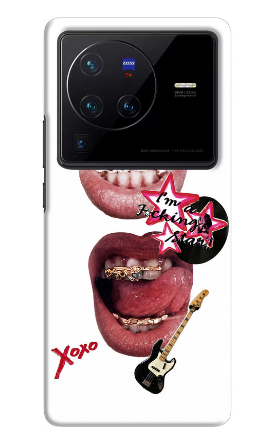 Rockstar Vivo X80 Pro Hard Case Back Cover by Casekaro