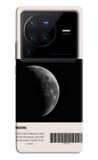 Moon Phase Vivo X80 Pro Hard Case Back Cover by Casekaro