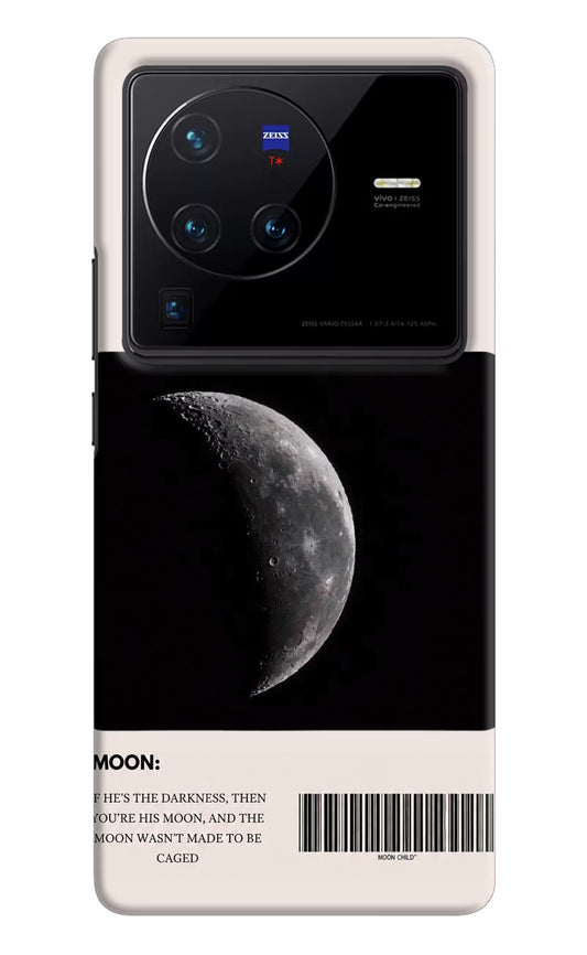 Moon Phase Vivo X80 Pro Hard Case Back Cover by Casekaro