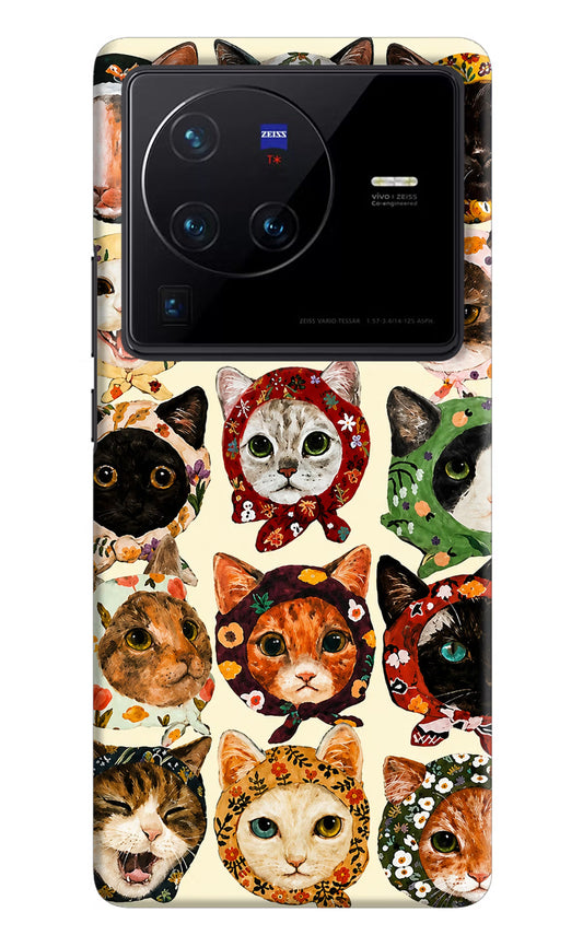 Cool Cat Vivo X80 Pro Hard Case Back Cover by Casekaro