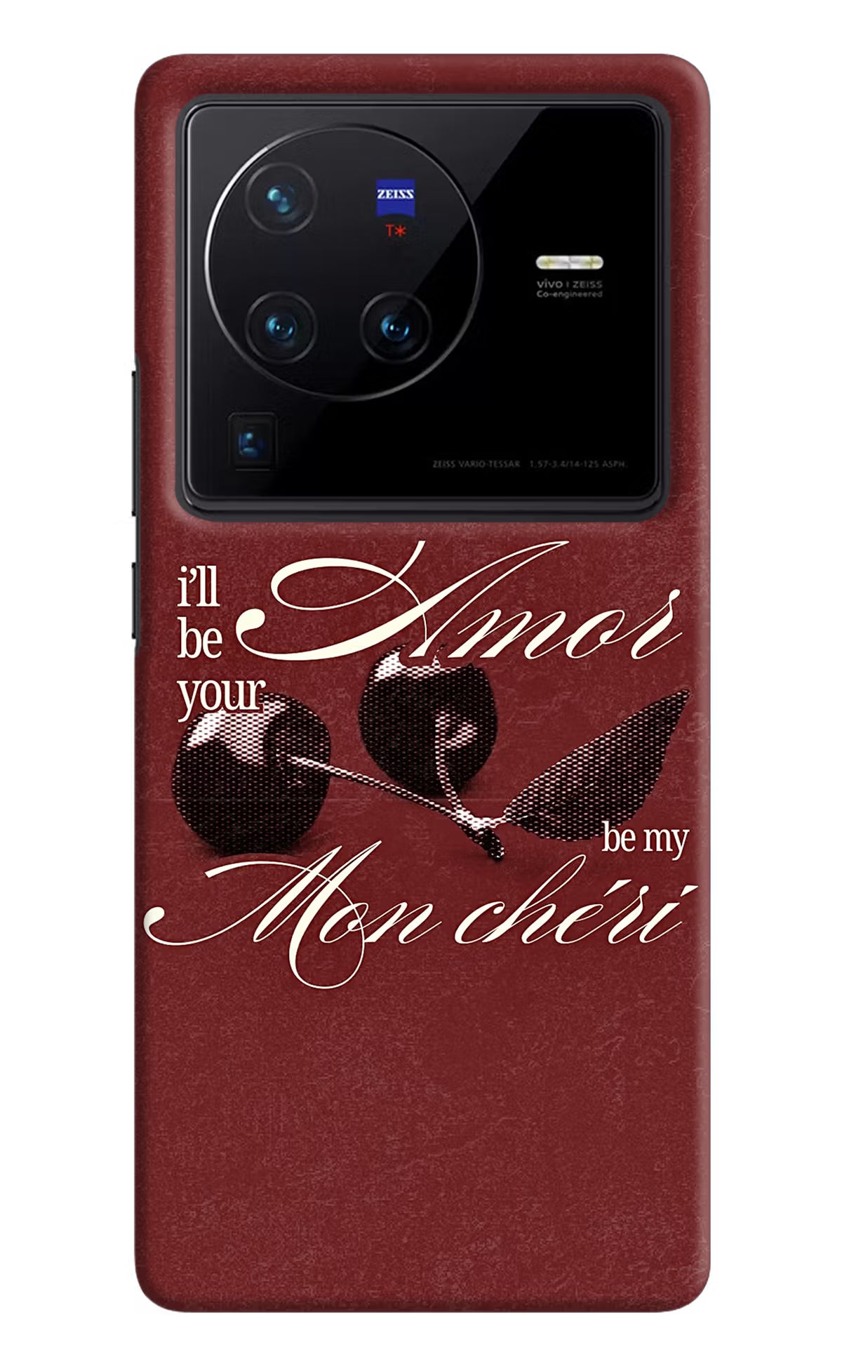 Velvet Cherry Vivo X80 Pro Back Cover