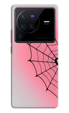 Pink Web Vivo X80 Pro Hard Case Back Cover by Casekaro