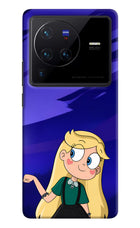 Star Glow Vivo X80 Pro Hard Case Back Cover by Casekaro