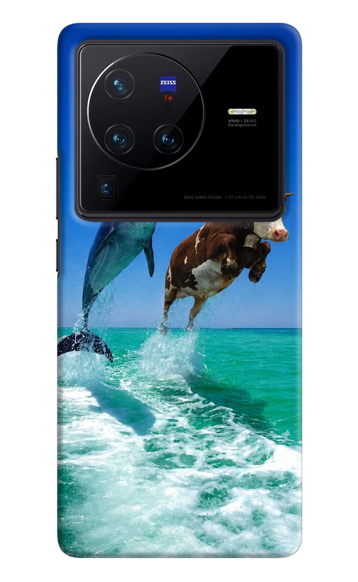 Dolphin vs Cow Vivo X80 Pro Back Cover
