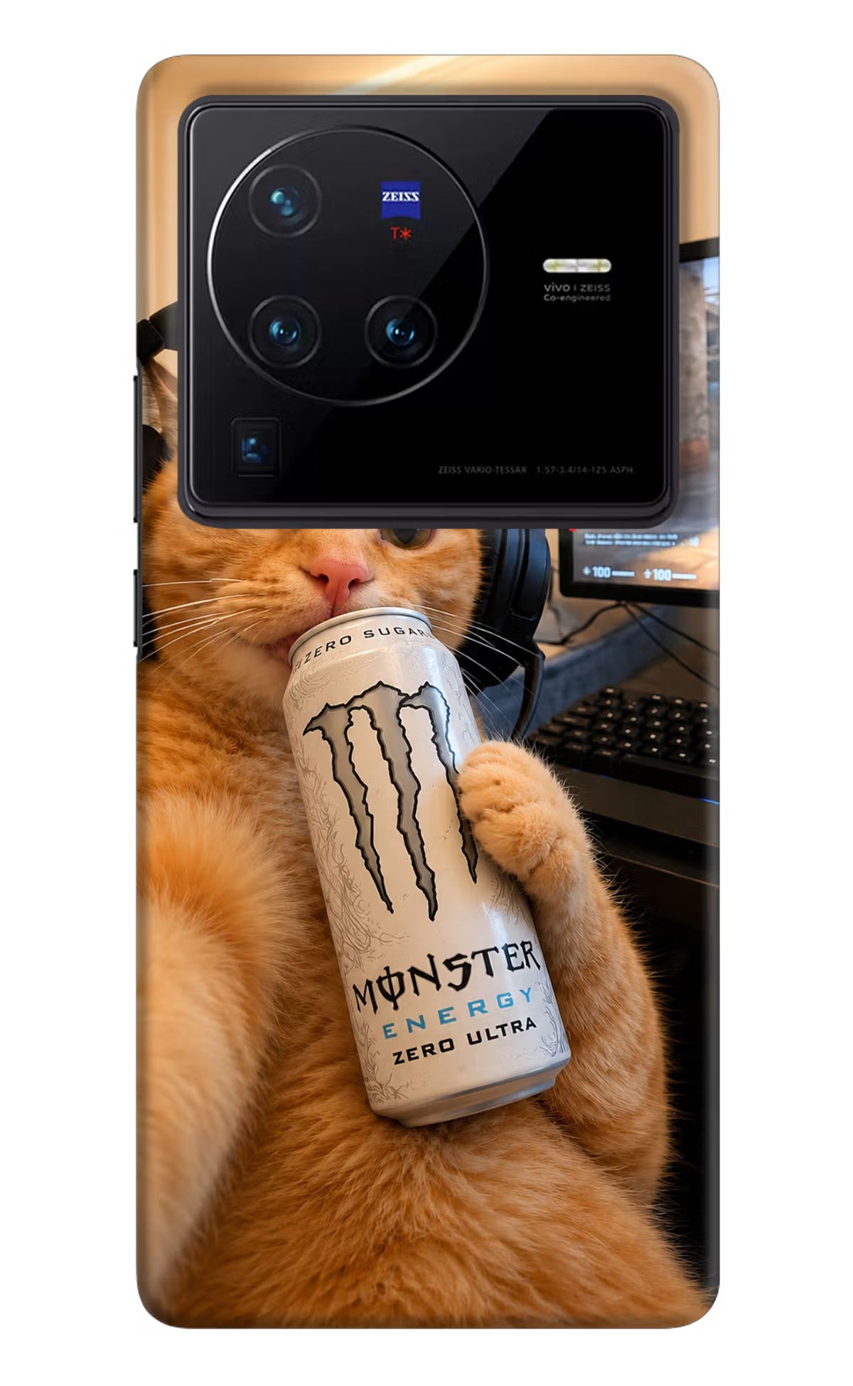Gamer Cat Energy Vivo X80 Pro Back Cover