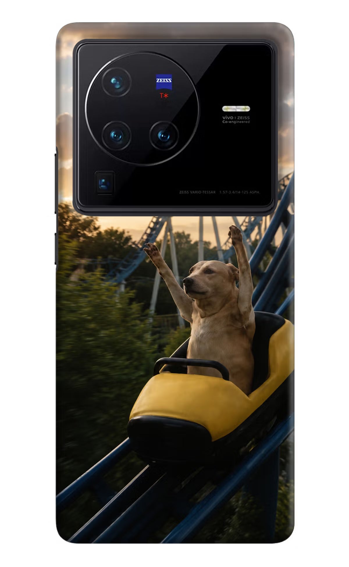 Rollercoaster Dog Vivo X80 Pro Back Cover