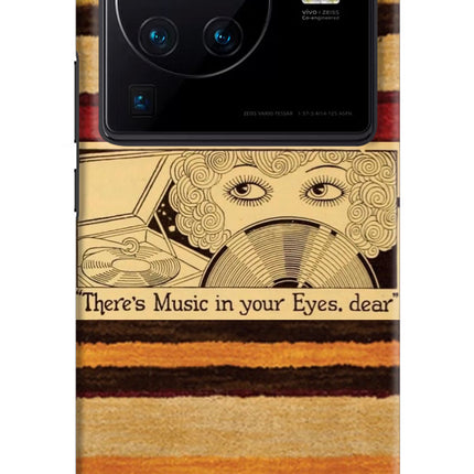 Vinyl Stripes Vivo X80 Pro Hard Case Back Cover by Casekaro