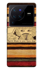 Vinyl Stripes Vivo X80 Pro Hard Case Back Cover by Casekaro
