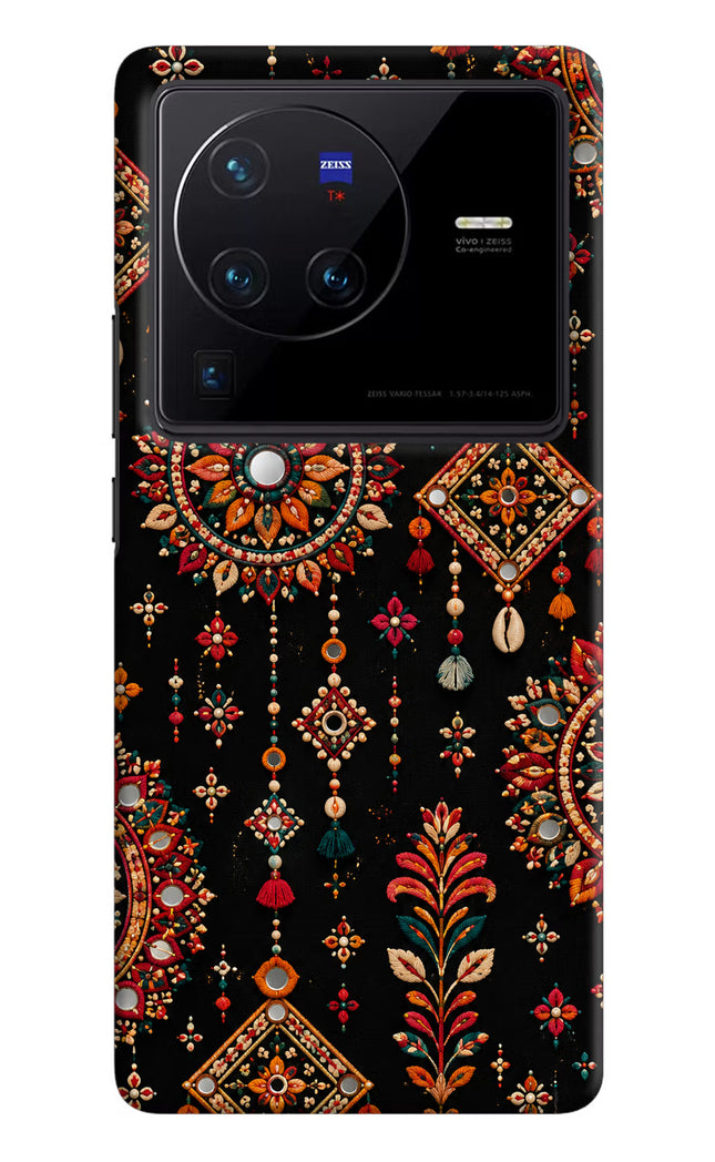 Boho Noir Vivo X80 Pro Hard Case Back Cover by Casekaro