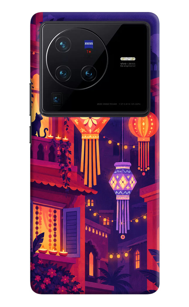 Lantern Lane Vivo X80 Pro Hard Case Back Cover by Casekaro