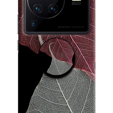 Leaf Pattern Vivo X80 Pro Pop Case by Casekaro