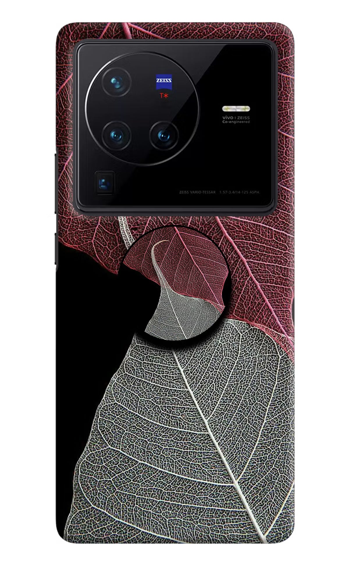 Leaf Pattern Vivo X80 Pro Pop Case by Casekaro