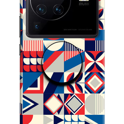 Colorful Pattern Vivo X80 Pro Pop Case by Casekaro