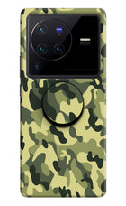 Camouflage Vivo X80 Pro Pop Case by Casekaro
