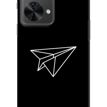 Paper Plane White OnePlus Nord 2T 5G Hard Case Back Cover by Casekaro