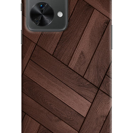 Wooden Texture Design OnePlus Nord 2T 5G Hard Case Back Cover by Casekaro