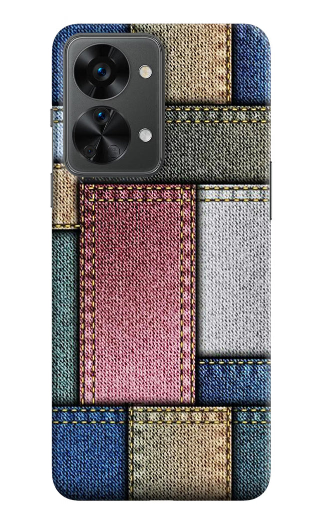 Multicolor Jeans OnePlus Nord 2T 5G Hard Case Back Cover by Casekaro