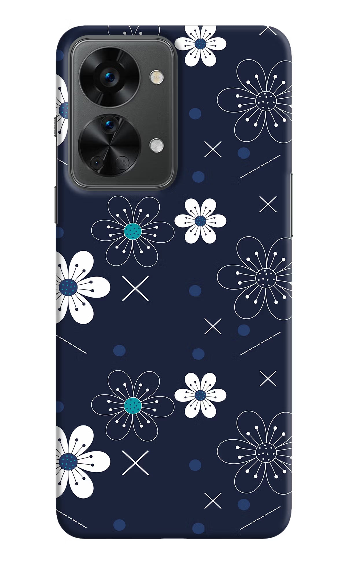 Flowers OnePlus Nord 2T 5G Hard Case Back Cover by Casekaro