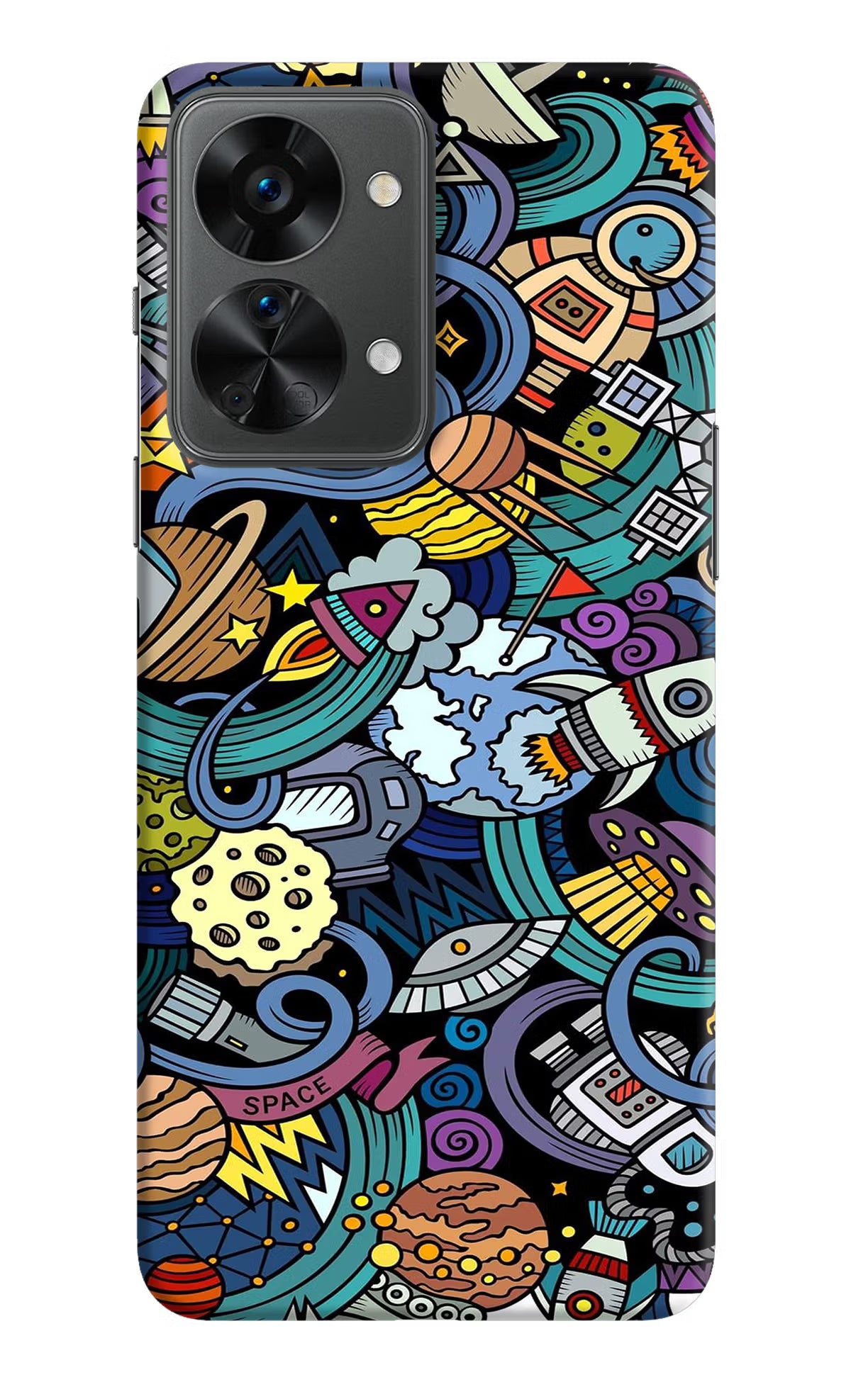 Space Abstract OnePlus Nord 2T 5G Hard Case Back Cover by Casekaro