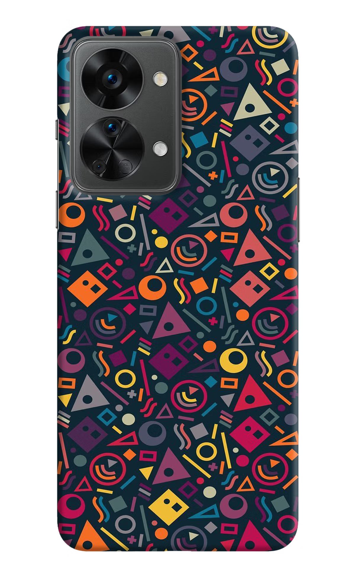 Geometric Abstract OnePlus Nord 2T 5G Hard Case Back Cover by Casekaro