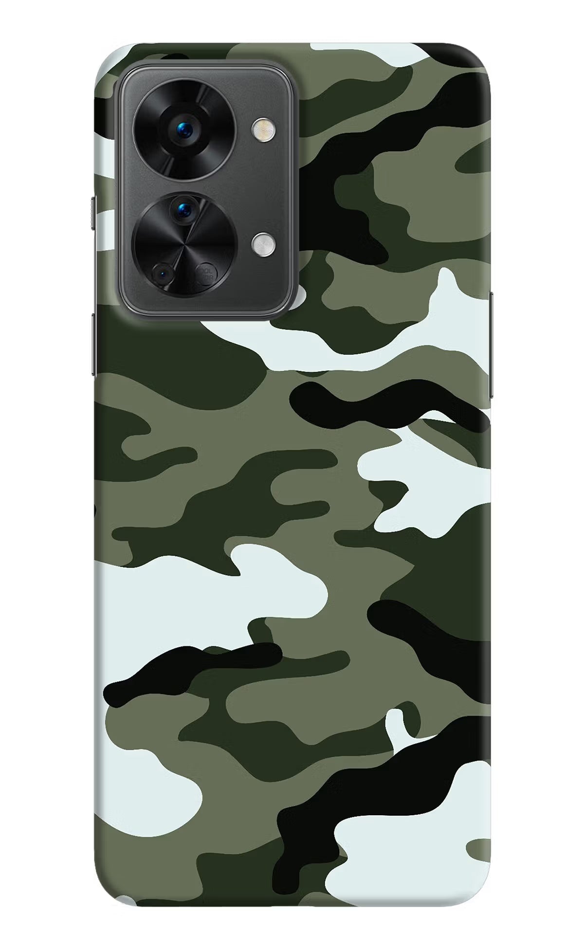 Camouflage OnePlus Nord 2T 5G Hard Case Back Cover by Casekaro