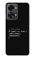 Life Motto Code OnePlus Nord 2T 5G Hard Case Back Cover by Casekaro