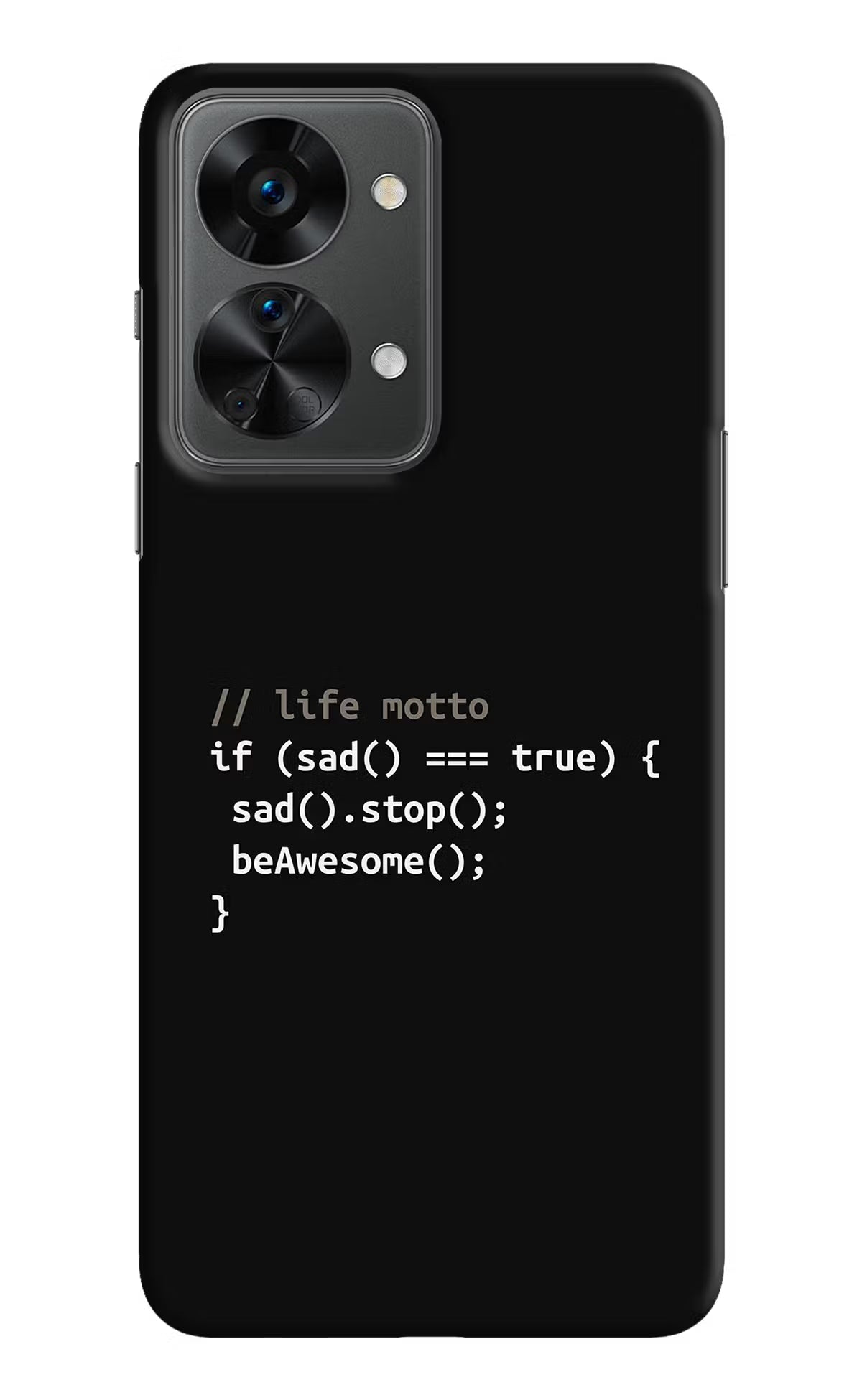 Life Motto Code OnePlus Nord 2T 5G Hard Case Back Cover by Casekaro