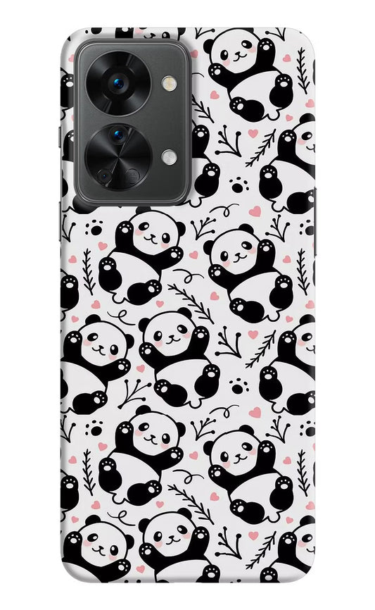 Cute Panda OnePlus Nord 2T 5G Hard Case Back Cover by Casekaro