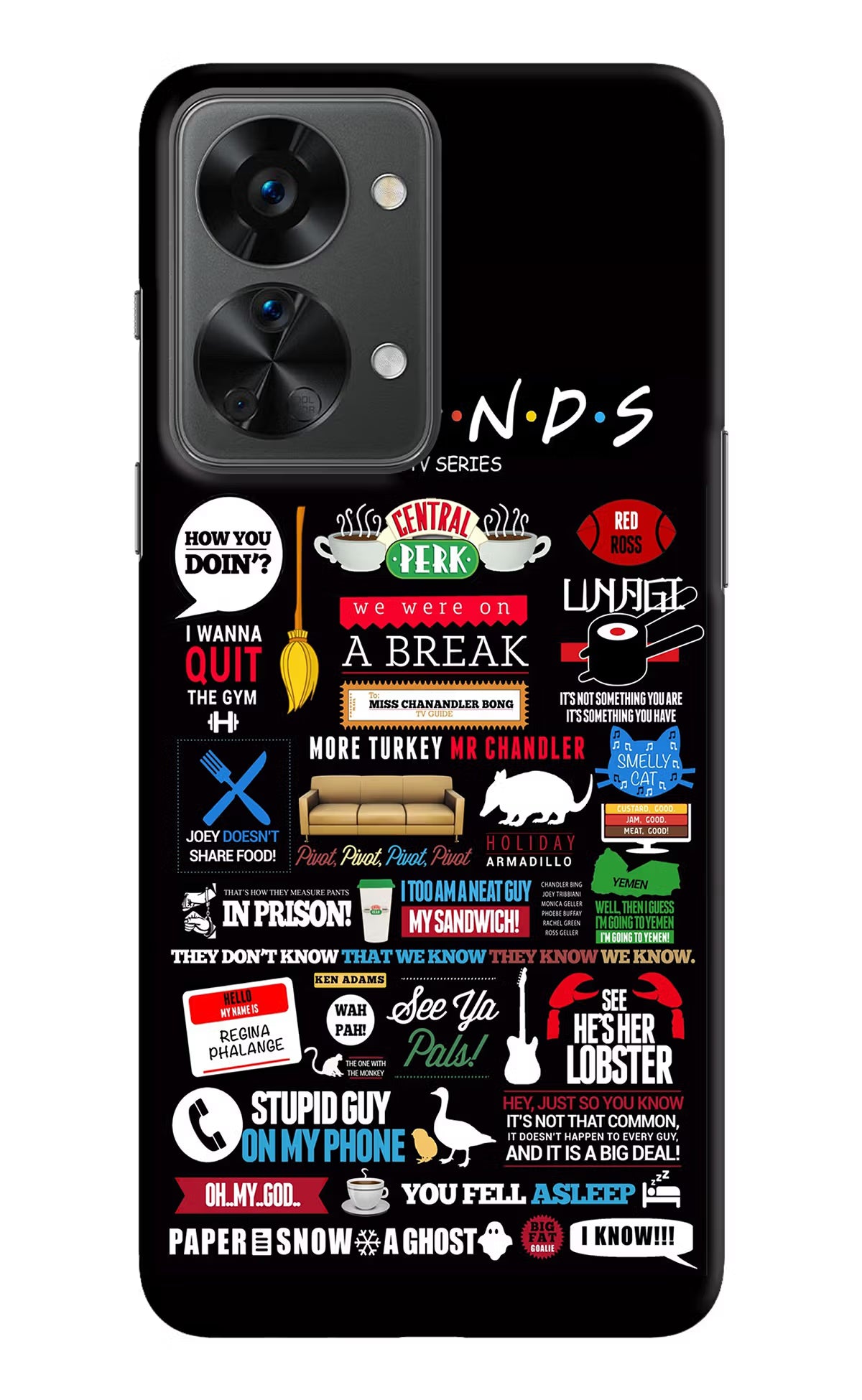 FRIENDS OnePlus Nord 2T 5G Hard Case Back Cover by Casekaro
