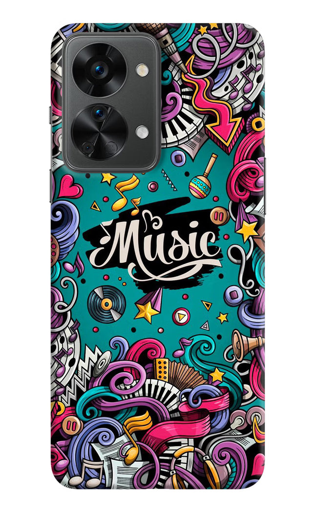 Music Graffiti OnePlus Nord 2T 5G Hard Case Back Cover by Casekaro