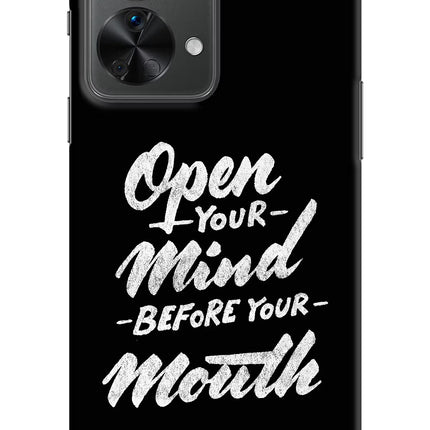 Open Your Mind Before Your Mouth OnePlus Nord 2T 5G Hard Case Back Cover by Casekaro