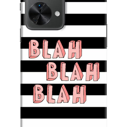 Blah Blah Blah OnePlus Nord 2T 5G Hard Case Back Cover by Casekaro
