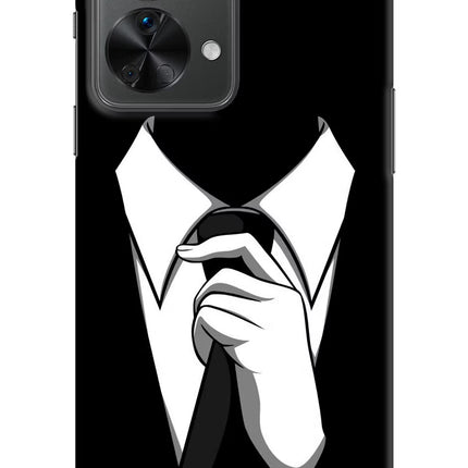 Black Tie OnePlus Nord 2T 5G Hard Case Back Cover by Casekaro