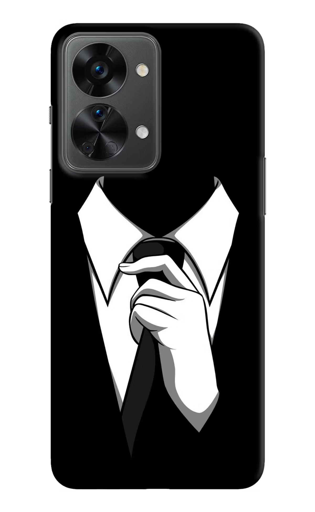 Black Tie OnePlus Nord 2T 5G Hard Case Back Cover by Casekaro