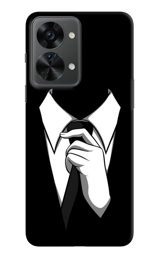 Black Tie OnePlus Nord 2T 5G Hard Case Back Cover by Casekaro