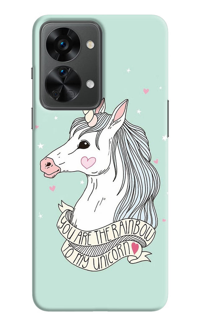 Unicorn Wallpaper OnePlus Nord 2T 5G Hard Case Back Cover by Casekaro