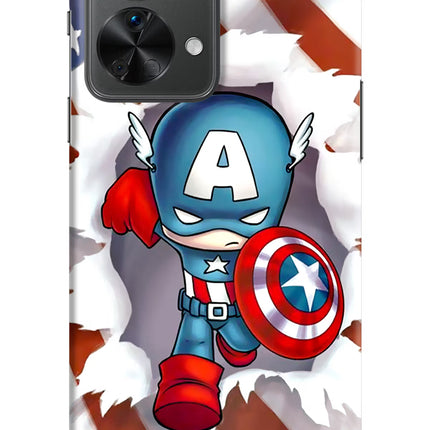 Captain America OnePlus Nord 2T 5G Hard Case Back Cover by Casekaro
