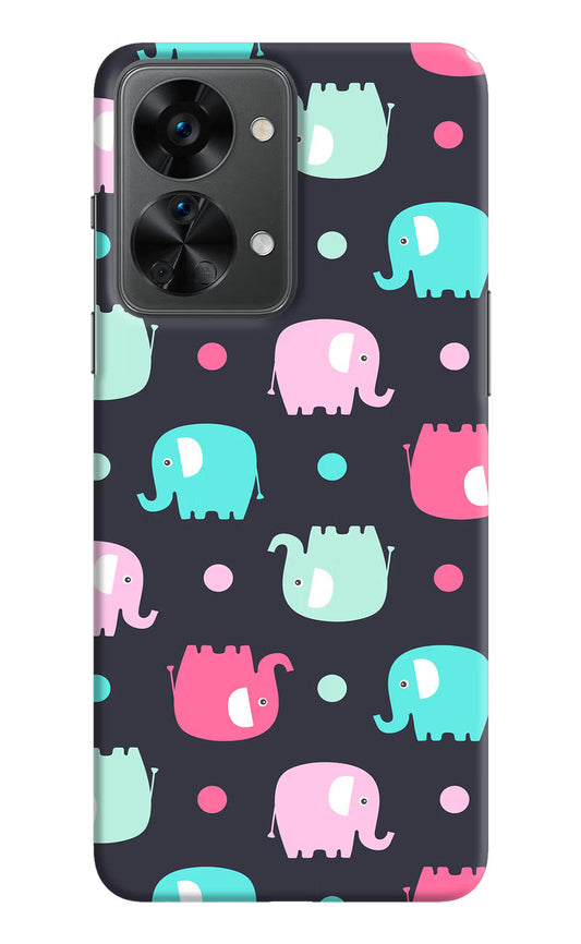 Elephants OnePlus Nord 2T 5G Hard Case Back Cover by Casekaro